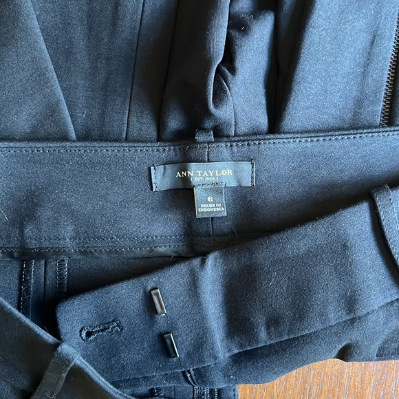 Ann Taylor Black Zipper Slacks - Picture 9 of 9